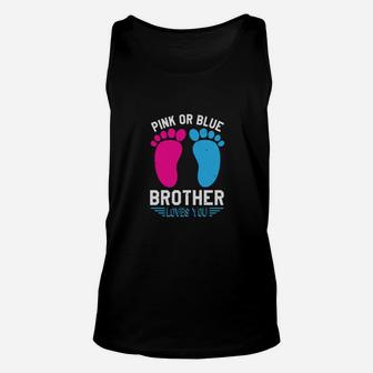 Pink Or Blue Brother Unisex Tank Top - Monsterry