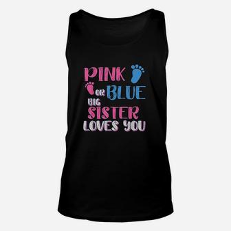 Pink Or Blue Gender Reveal Unisex Tank Top | Crazezy CA