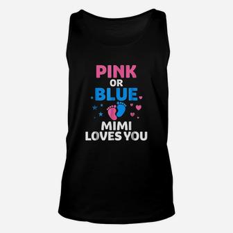 Pink Or Blue Mimi Loves You Unisex Tank Top | Crazezy