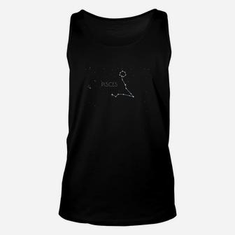 Pisces Zodiac Sign Constellation Astrology Horoscope Gift Unisex Tank Top | Crazezy
