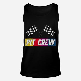 Pit Crew Dirt Track Car Racing Unisex Tank Top - Monsterry CA