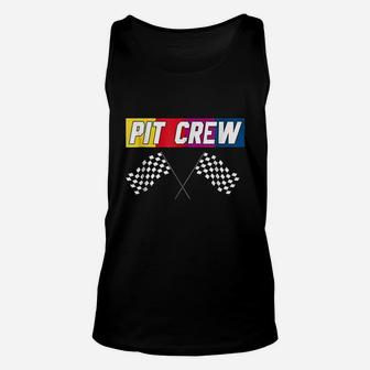 Pit Crew Race Car Hosting Parties Unisex Tank Top | Crazezy