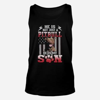 Pitbull He Is My Son Unisex Tank Top - Monsterry CA