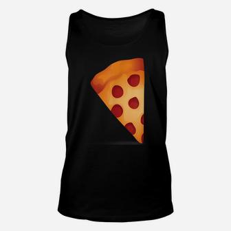Pizza Pepperoni Slice Of Cheese Topped With Pepperoni Funny Unisex Tank Top | Crazezy