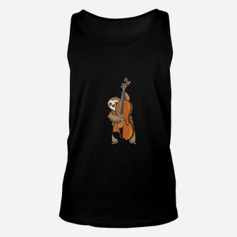Playing Upright Bass Unisex Tank Top | Crazezy
