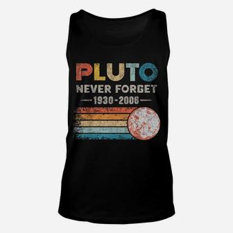 Pluto Never Forget 1930 - 2006 Vintage Funny Lover Gift Unisex Tank Top | Crazezy UK