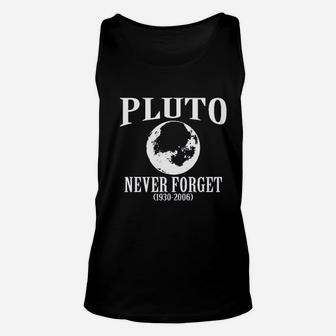 Pluto Never Forget Unisex Tank Top - Thegiftio