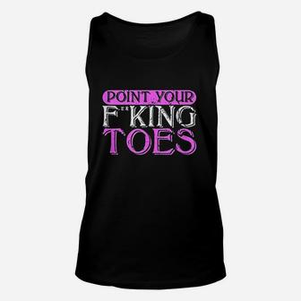 Point Your Toes Dance Pole Dancing Unisex Tank Top | Crazezy