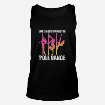 Pole Dance Dancing Fitness Workout Unisex Tank Top - Thegiftio