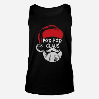 Pop-Pop Claus - Christmas Grandpa Gift Unisex Tank Top | Crazezy