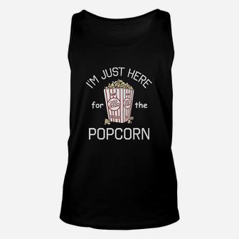 Popcorn Im Just Here For The Popcorn Unisex Tank Top - Thegiftio UK