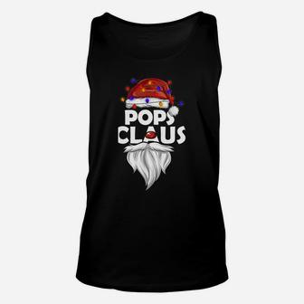 Pops Claus Shirt Christmas Pajama Family Matching Xmas Unisex Tank Top | Crazezy