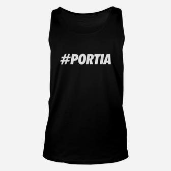 Portia Hashtag Social Network Media Portia Unisex Tank Top | Crazezy