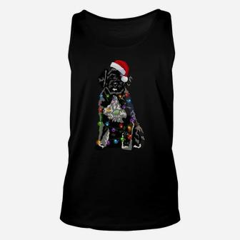 Portuguese Water Dog Christmas Lights Xmas Dog Lover Sweatshirt Unisex Tank Top | Crazezy AU