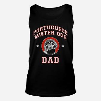 Portuguese Water Dog Dad Unisex Tank Top | Crazezy