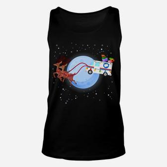 Postal Worker Christmas Mail Truck Funny Mailman Gift Unisex Tank Top | Crazezy