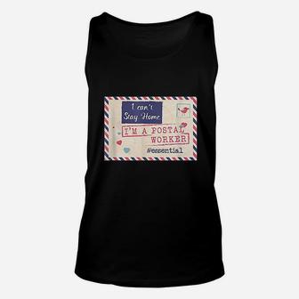 Postal Worker Essential Mail Lady Gifts Unisex Tank Top - Thegiftio UK