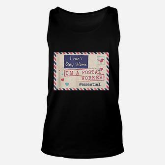 Postal Worker For Women Essential Mail Lady Gifts Unisex Tank Top | Crazezy