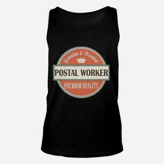 Postal Worker Funny Gift Idea Unisex Tank Top - Thegiftio UK