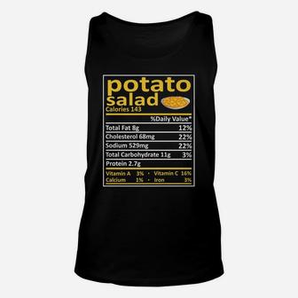 Potato Salad Nutrition Family Matching Funny Thanksgiving Unisex Tank Top | Crazezy DE