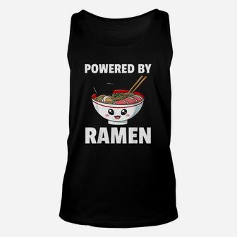 Powered By Ramen Noodle Japanese Bowl Cup Miso Unisex Tank Top | Crazezy
