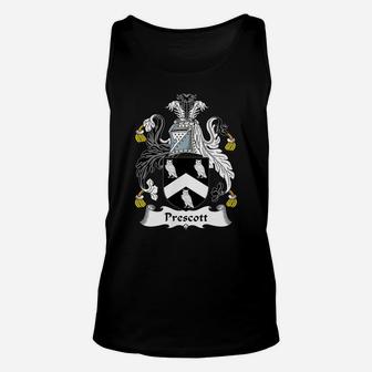 Prescott Coat Of Arms - Family Crest Shirt Unisex Tank Top | Crazezy AU