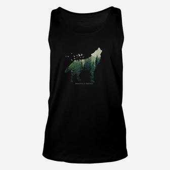 Preserve Protect Vintage National Park Wolf Gift Unisex Tank Top | Crazezy
