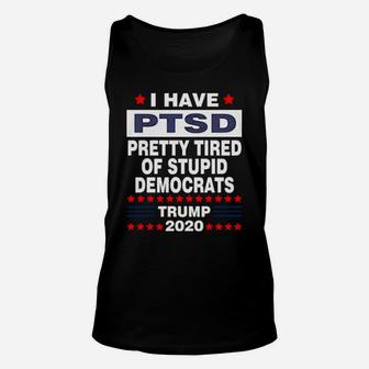 Pretty Tired Of Stupid Democrats Unisex Tank Top - Monsterry