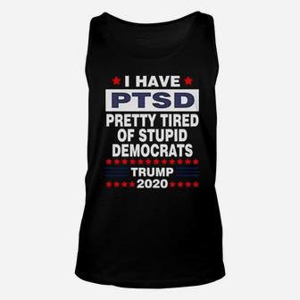 Pretty Tired Of Stupid Democrats Unisex Tank Top - Monsterry CA