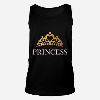 Princess Crown Gift For Daughter Little Unisex Tank Top | Crazezy