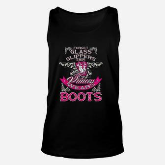 Princess Wears Boots Unisex Tank Top | Crazezy DE