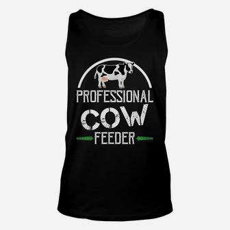 Professional Cow Feeder Shirt Animal Lover Gift Unisex Tank Top | Crazezy DE