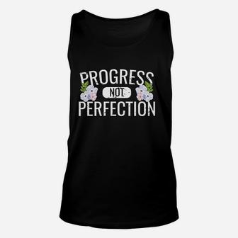 Progress Not Perfection Unisex Tank Top | Crazezy AU