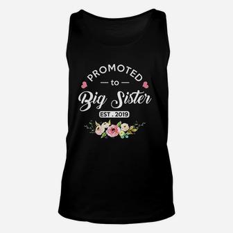 Promoted To Big Sister Est 2019 New Sister To Be Unisex Tank Top | Crazezy