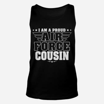 Proud Air Force Cousin Patriotic Pride Military Family Unisex Tank Top | Crazezy CA