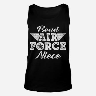 Proud Air Force Niece - Wings Pride Military Family Gifts Unisex Tank Top | Crazezy