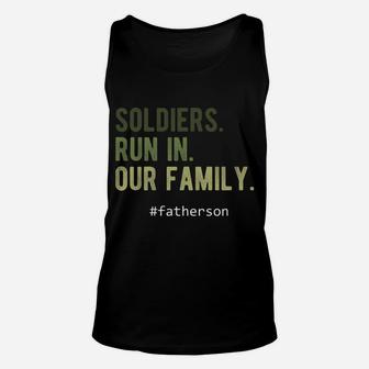 Proud Army Family Shirts Veteran Dad Soldier Son Gift Unisex Tank Top | Crazezy