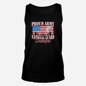 Proud Army National Guard Grandpa Shirt Grandparents Day Unisex Tank Top | Crazezy