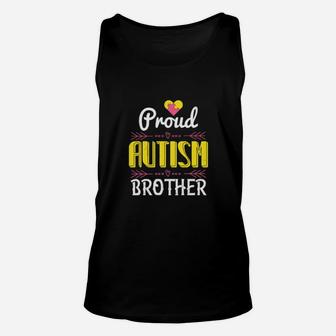 Proud Autism Brother Unisex Tank Top - Monsterry
