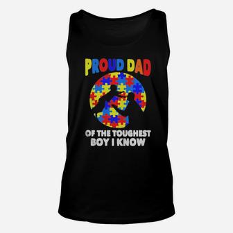 Proud Dad Of The Toughest Boy I Know Unisex Tank Top - Monsterry