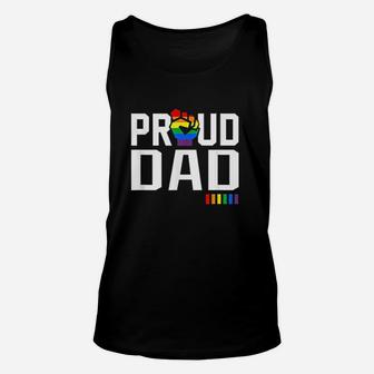 Proud Dad Rainbow Unisex Tank Top | Crazezy UK