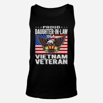 Proud Daughter-In-Law Of A Vietnam Veteran - Military Family Unisex Tank Top | Crazezy AU