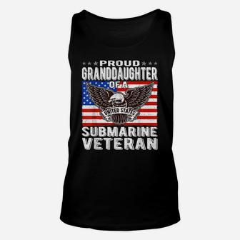 Proud Granddaughter Of Submarine Veteran Patriotic Military Unisex Tank Top | Crazezy DE