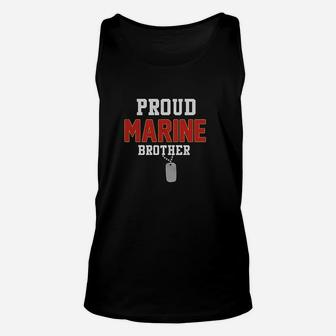 Proud Marine Brother Unisex Tank Top | Crazezy AU