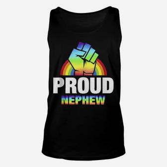 Proud Nephew Gay Pride Unisex Tank Top - Monsterry UK