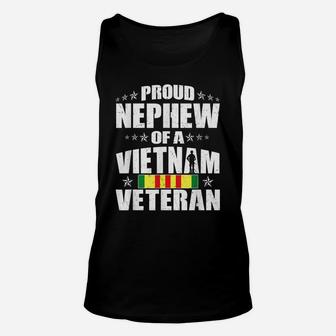 Proud Nephew Of A Vietnam Veteran - Military Veterans Family Unisex Tank Top | Crazezy