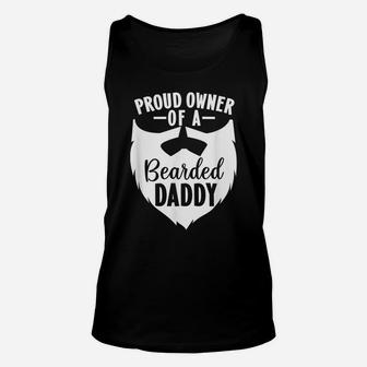 Proud Owner Of A Bearded Daddy Matching Father's Day Kids Unisex Tank Top | Crazezy