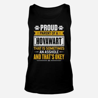 Proud Parent Of A Hovawart Funny Dog Owner Mom & Dad Unisex Tank Top | Crazezy