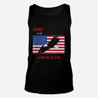 Proud To Be American Eagle Flag Unisex Tank Top | Crazezy AU