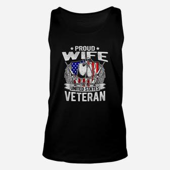 Proud Wife Of A United States Unisex Tank Top | Crazezy AU